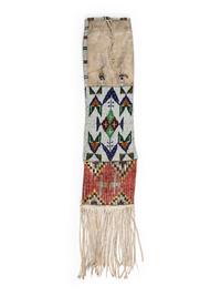 Sioux Beaded Hide Tobacco Bag