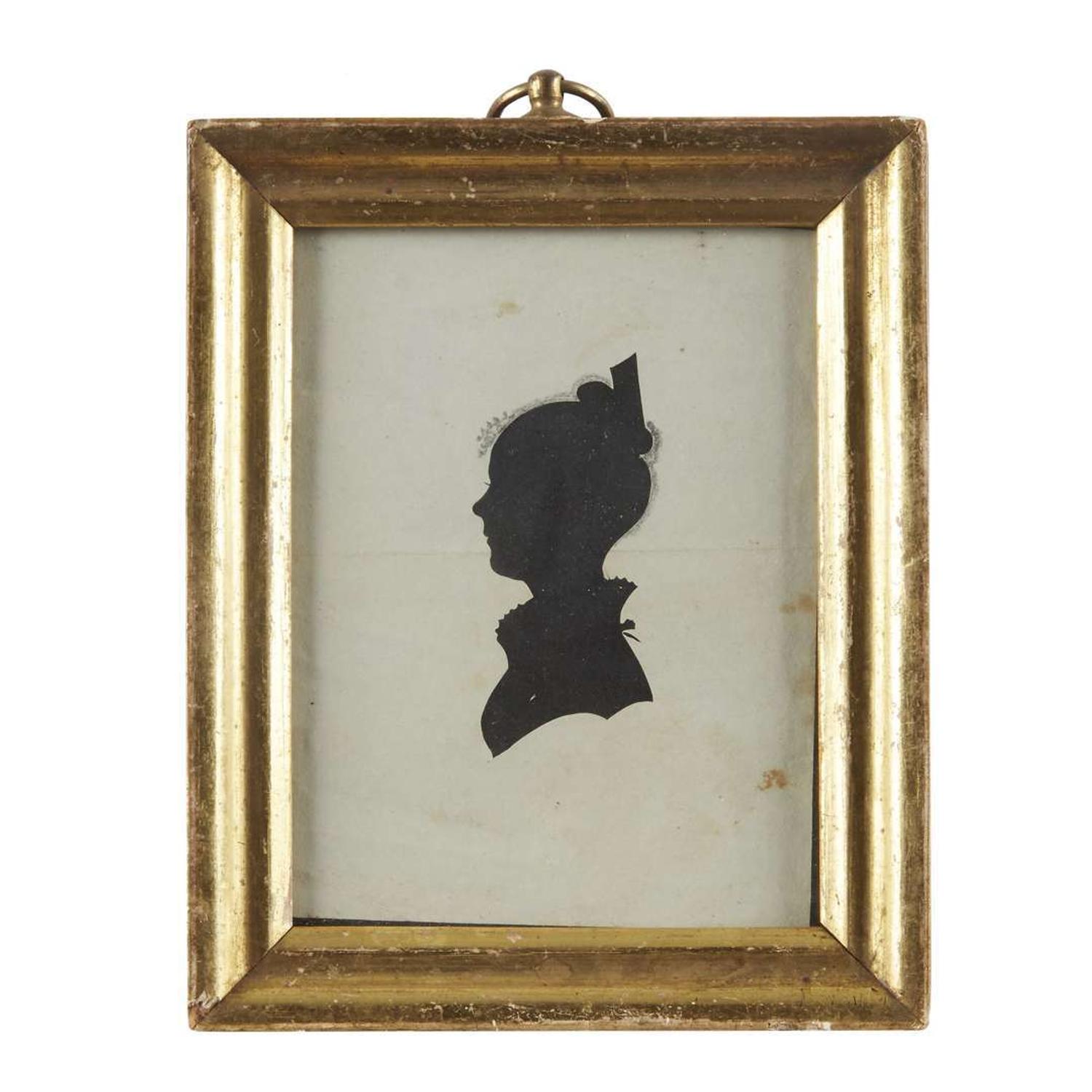 American School 19th century Silhouette of a young girl, Philadelphia, PA