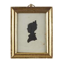 American School 19th century Silhouette of a young girl, Philadelphia, PA