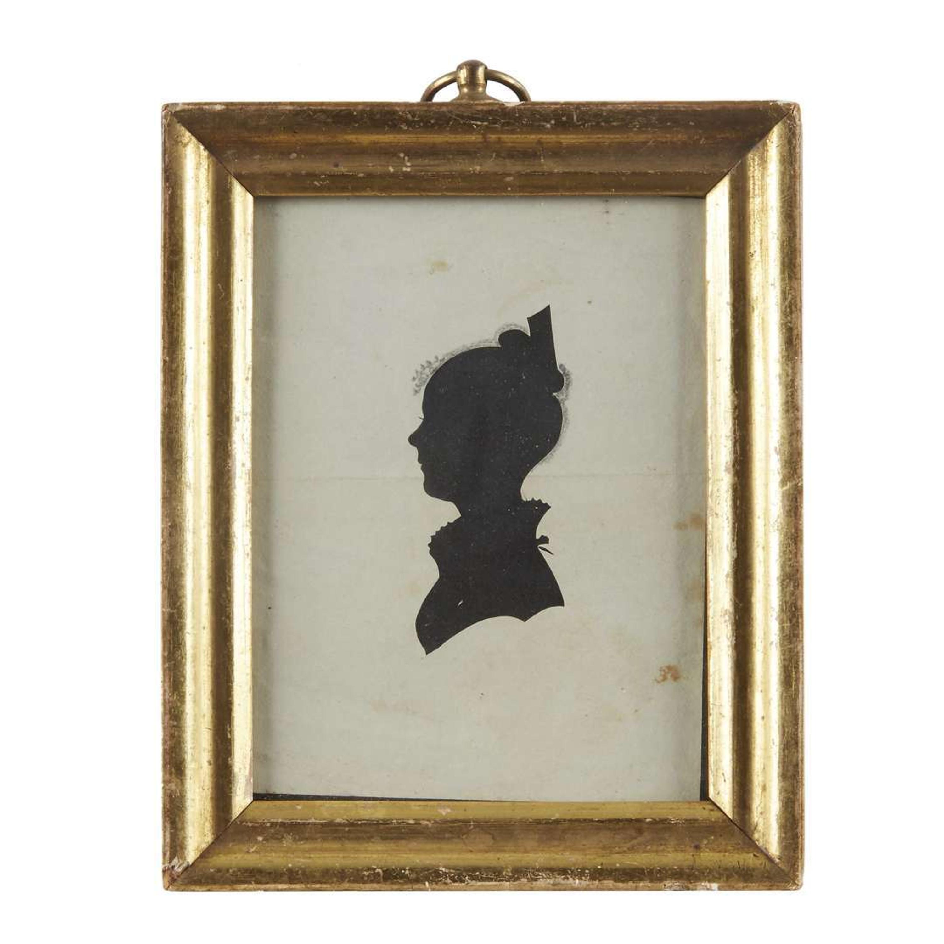 American School 19th century Silhouette of a young girl, Philadelphia, PA