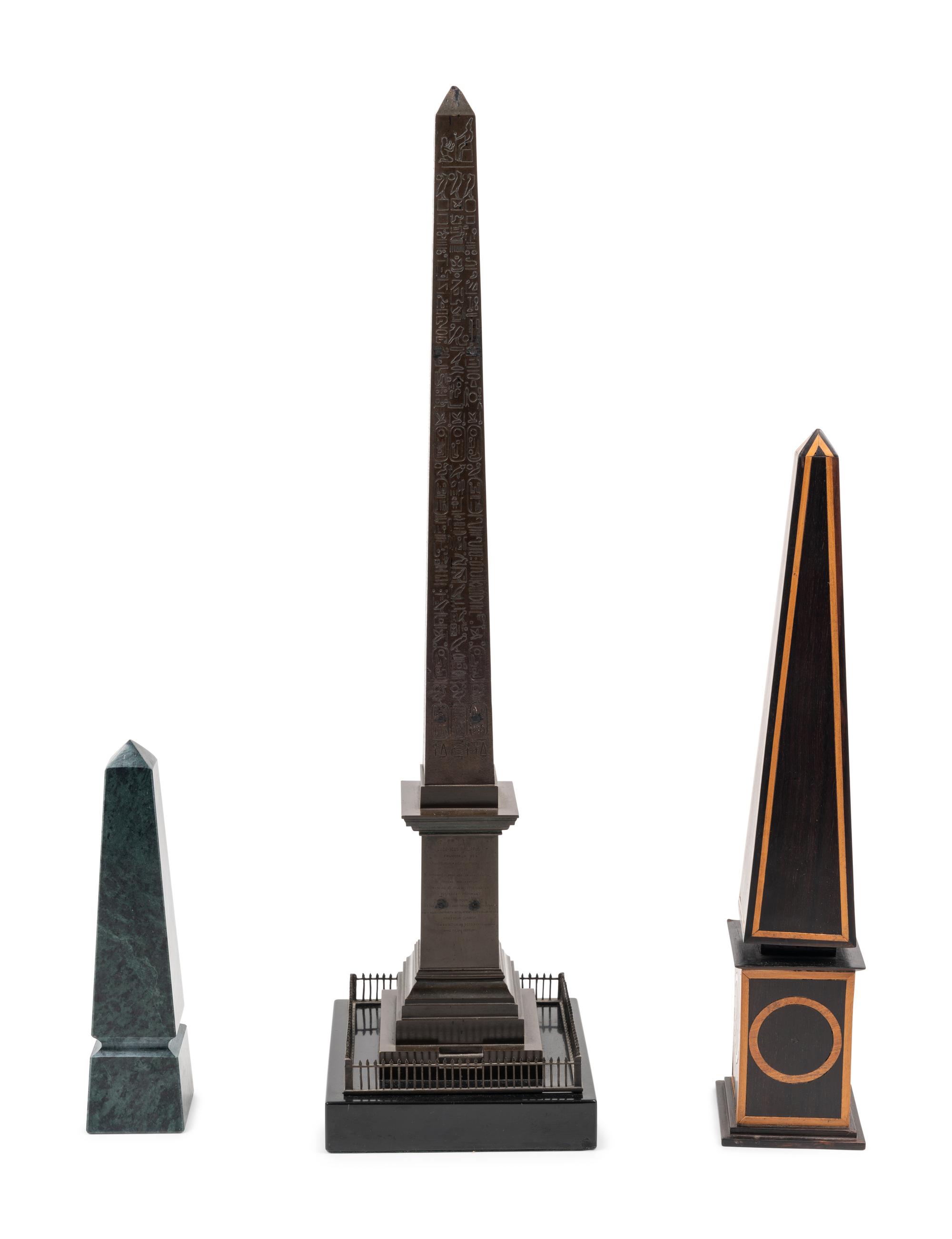 A Group of Three Obelisks