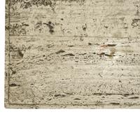 An Iron and Lead Travertine Top Table 47.5" W x 23.5 "d x 29.5" H — France, Circa 1930