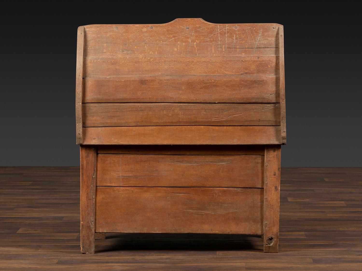 A Continental Chip and Bird Carved Dome-Top Blanket Chest
