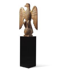 An American Carved Pine Eagle