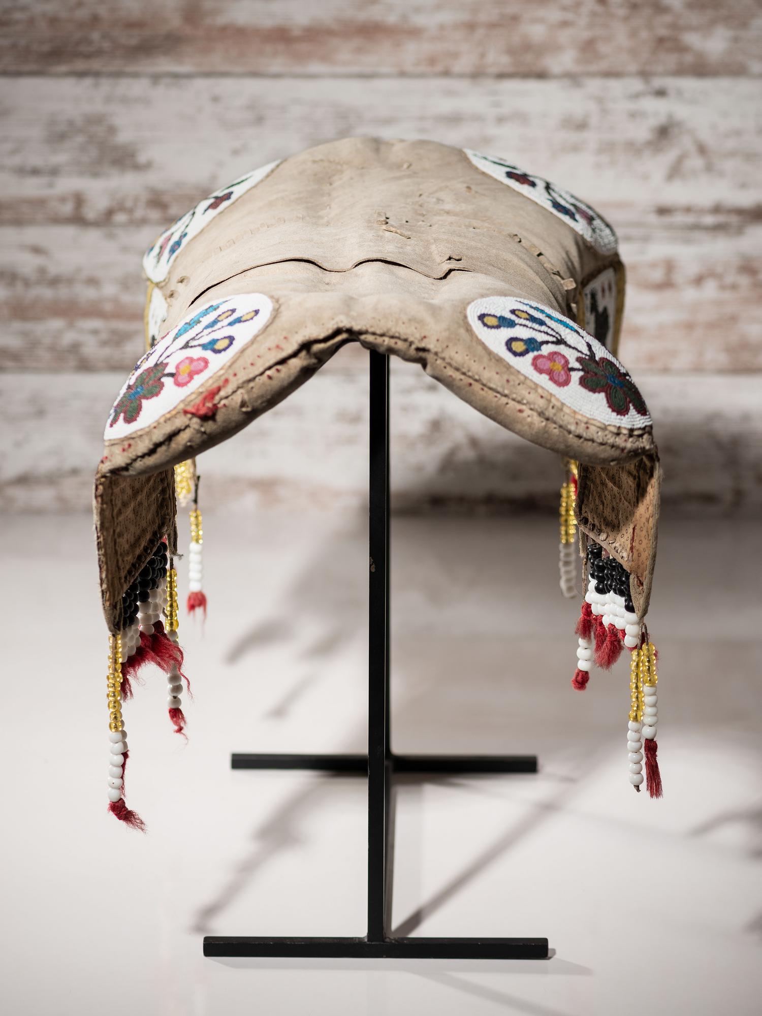 Northern Plains Beaded Buffalo Hide Pictorial Pad Saddle