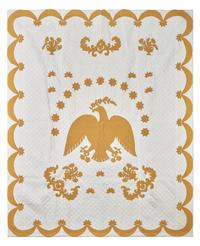 An Appliqued Patriotic Eagle Quilt