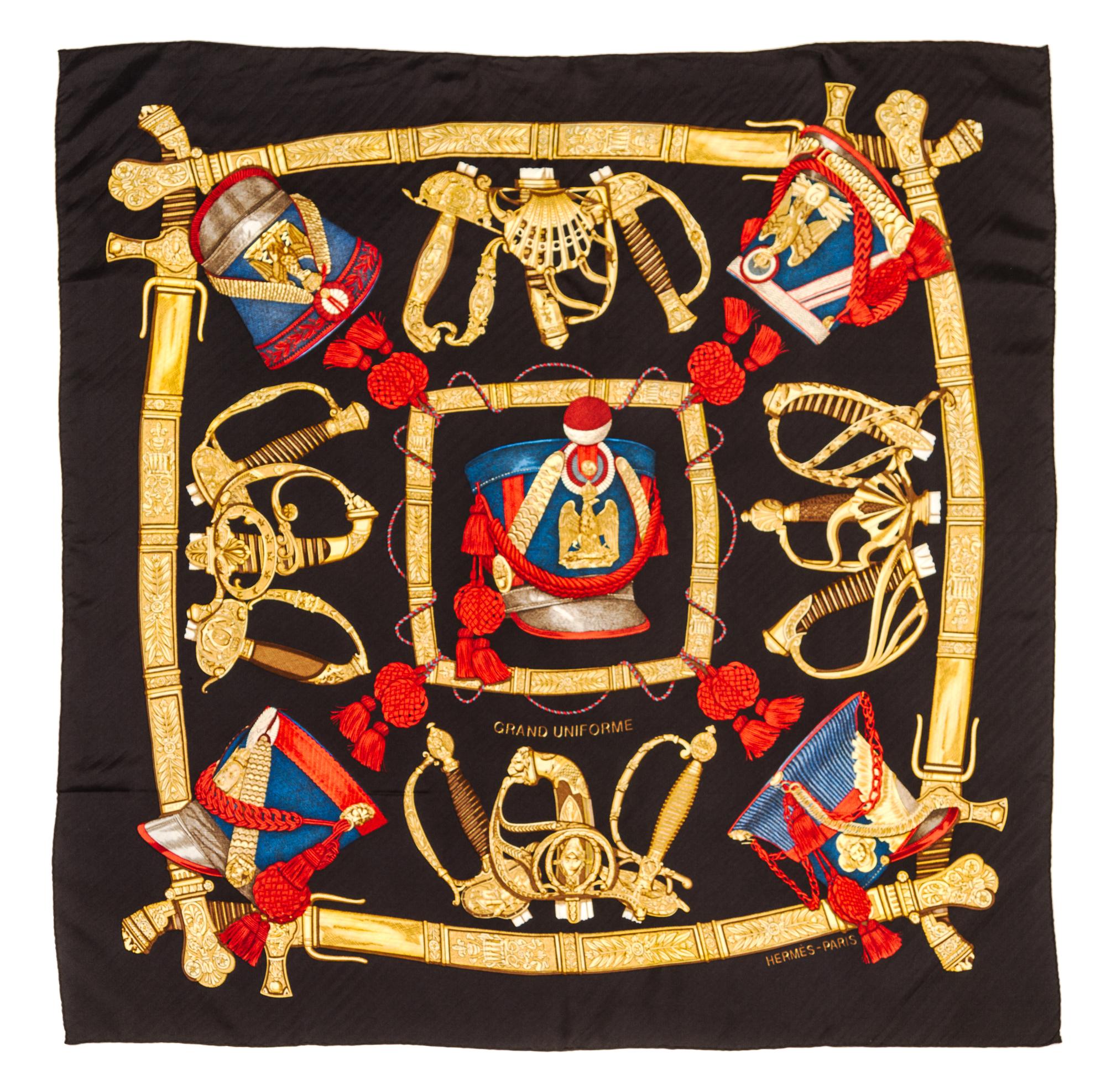 An Hermes Silk Scarf, 35 x 35 inches.