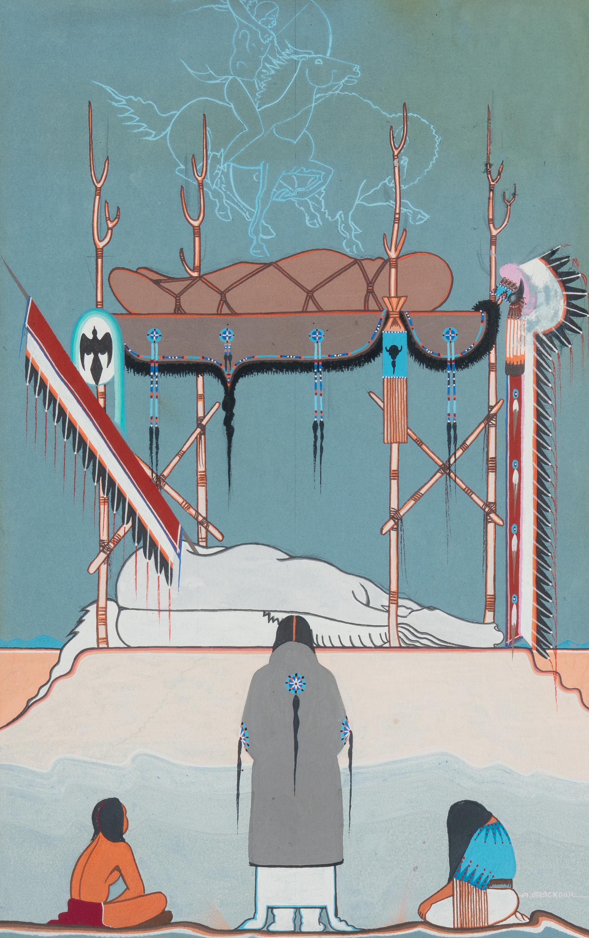 untitled, scaffold burial