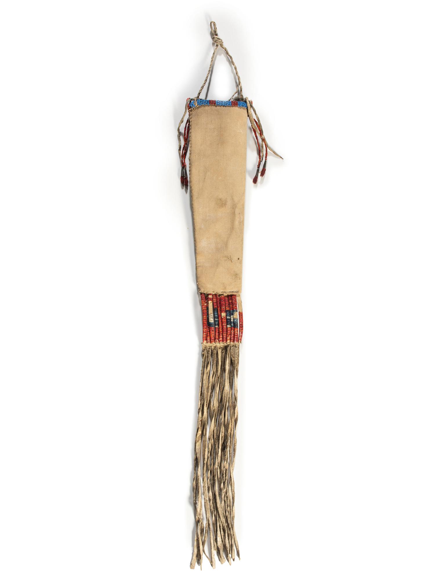 Cheyenne Beaded and Quilled Hide Knife Sheath