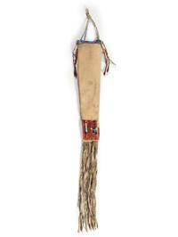 Cheyenne Beaded and Quilled Hide Knife Sheath