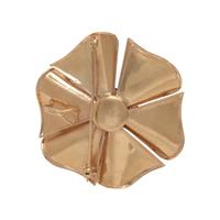 RETRO, YELLOW GOLD RUBY AND DIAMOND PENDANT/BROOCH