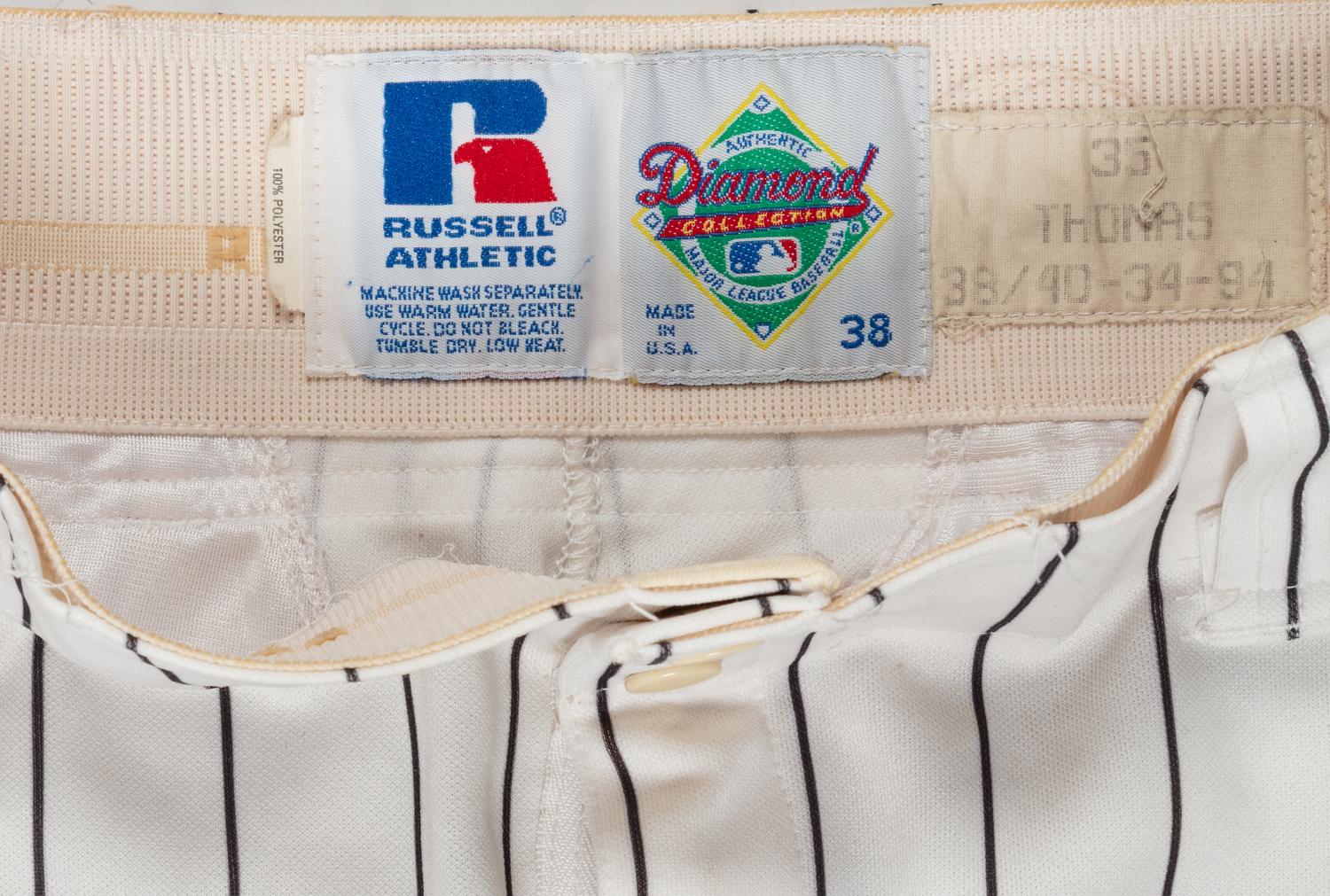 A Frank Thomas Signed Autograph Collection Featuring Chicago White Sox Full Uniform and Reebok Cleats