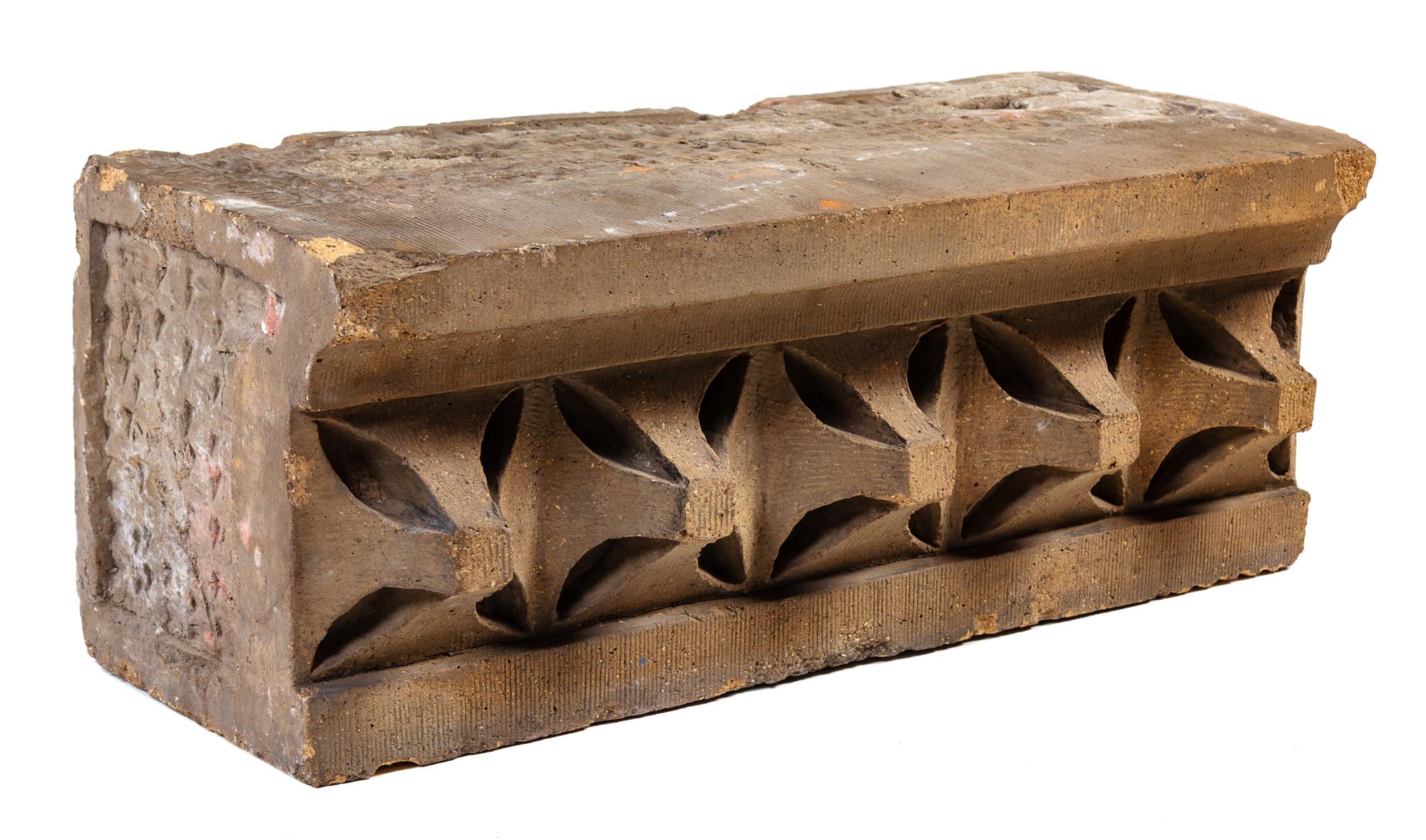 A Louis Sullivan Schiller Building Terra Cotta Cornice Frieze Width 26 inches. — CIRCA 1892