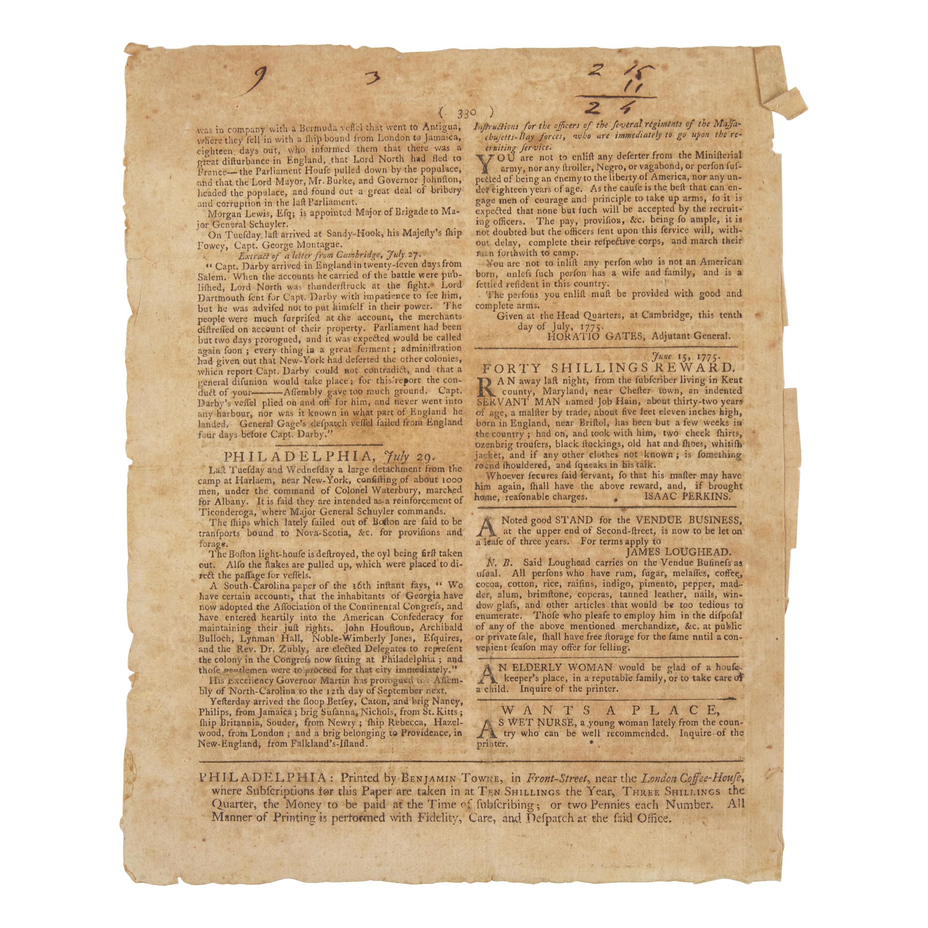 [American Revolution] The British Reaction to the Battles of Lexington and Concord