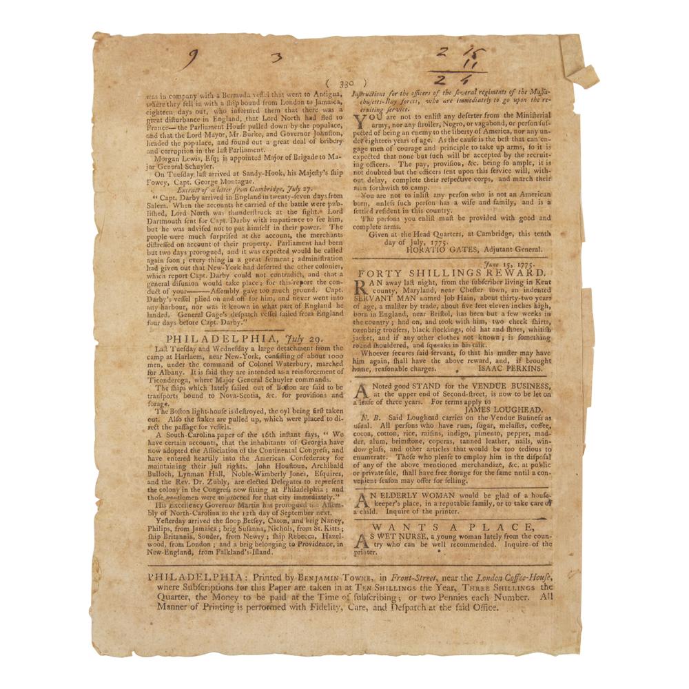 [American Revolution] The British Reaction to the Battles of Lexington and Concord