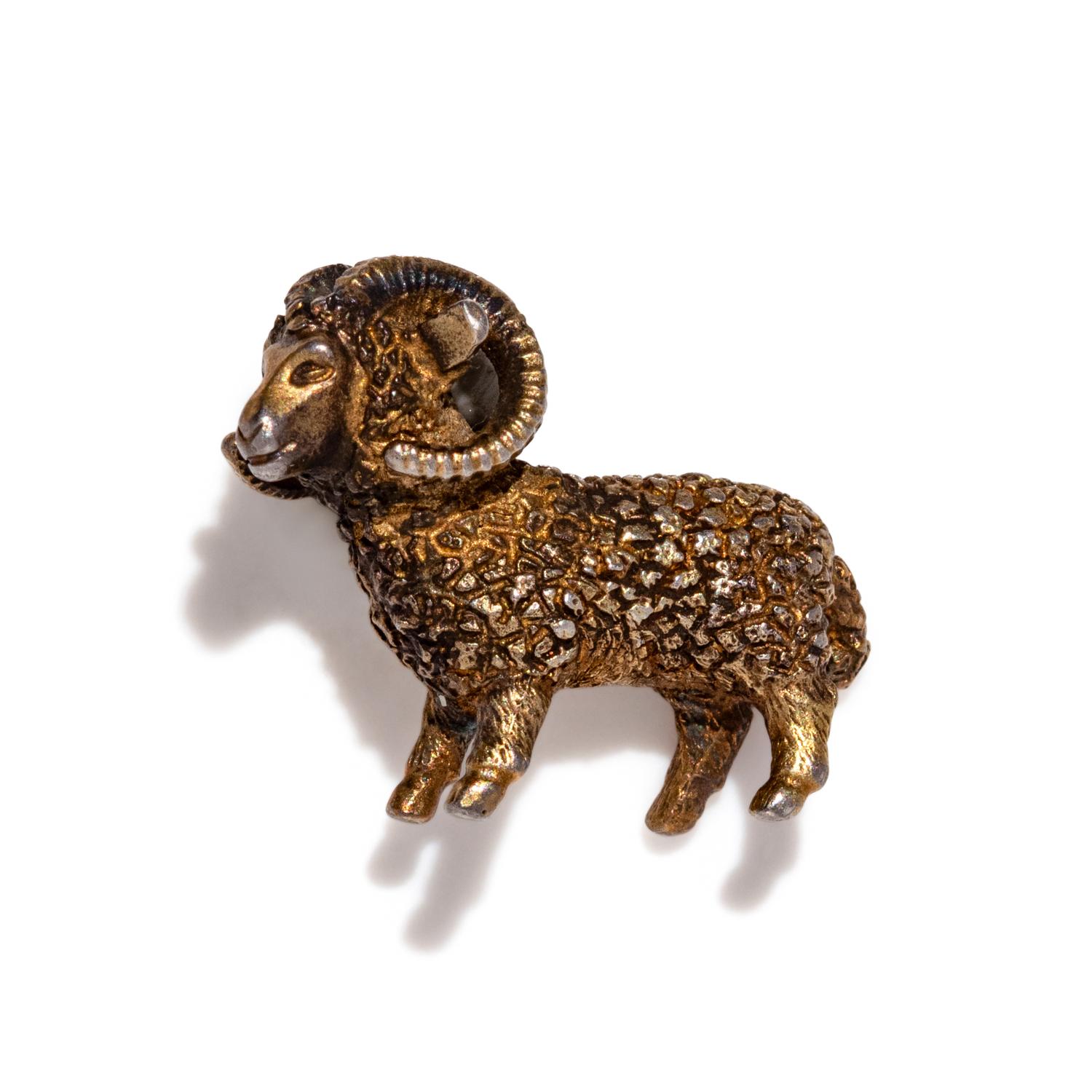 A Greco-Roman Gilt-Silver Ram