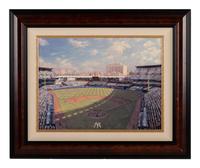 A Thomas Kincade Limited Edition Yankee Stadium Canvas Print,