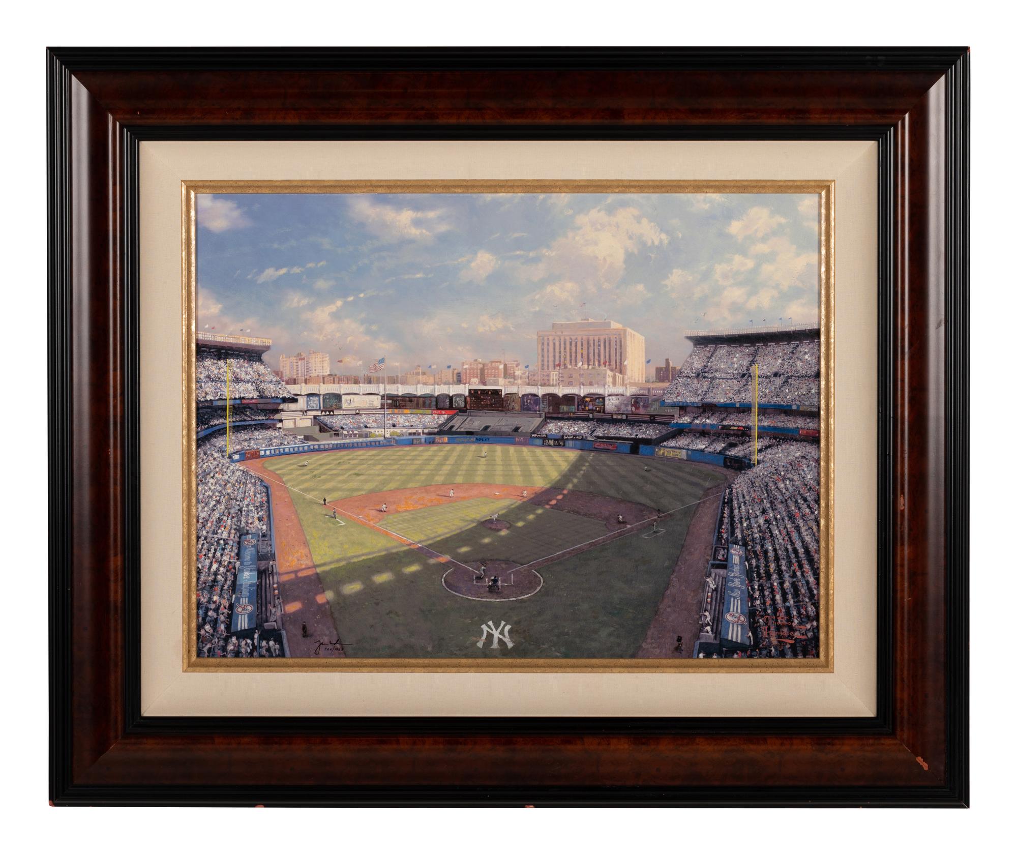 A Thomas Kincade Limited Edition Yankee Stadium Canvas Print,