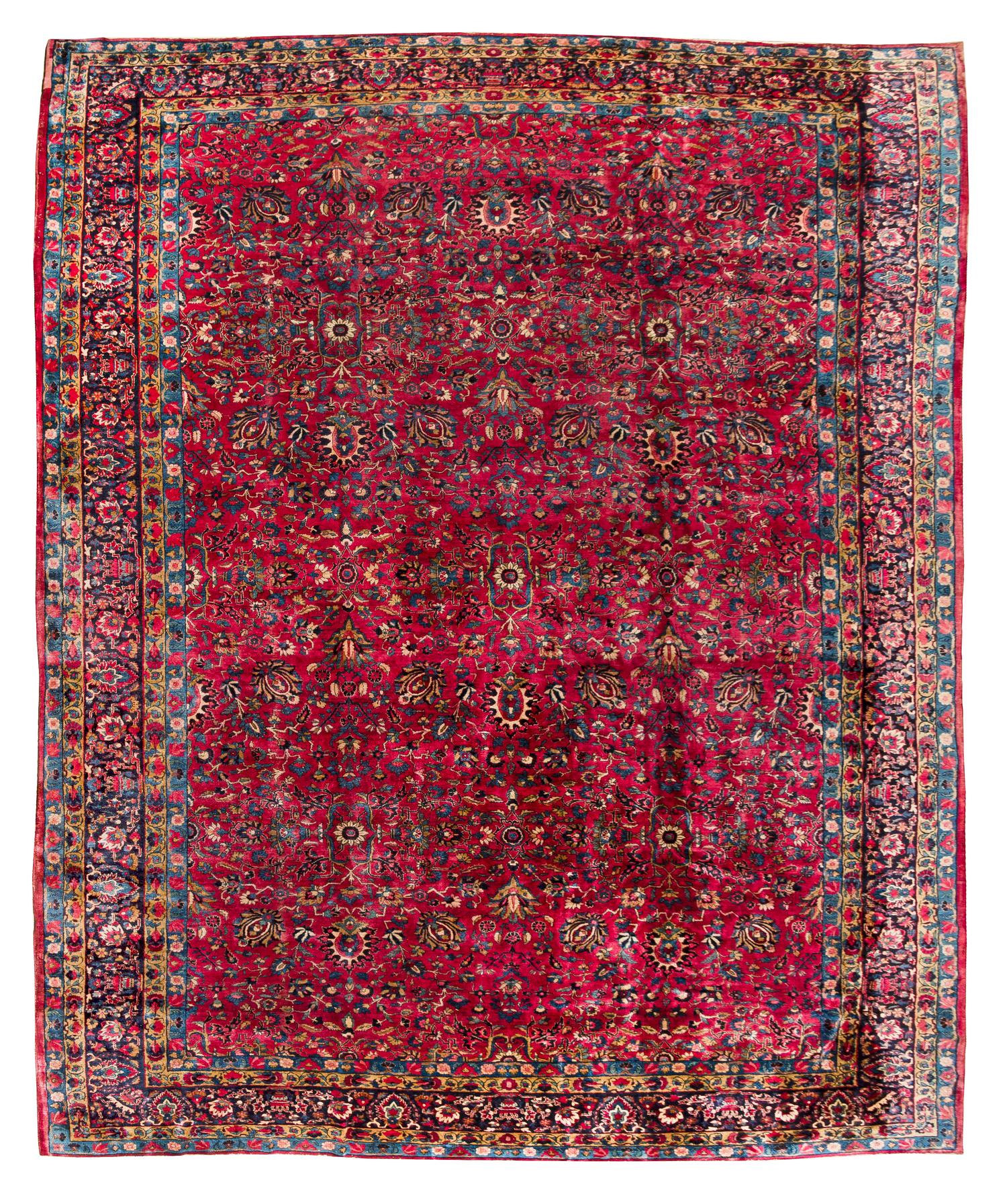 A Sarouk Wool Rug 16 feet 8 inches x 11 feet. — FIRST HALF 20TH CENTURY