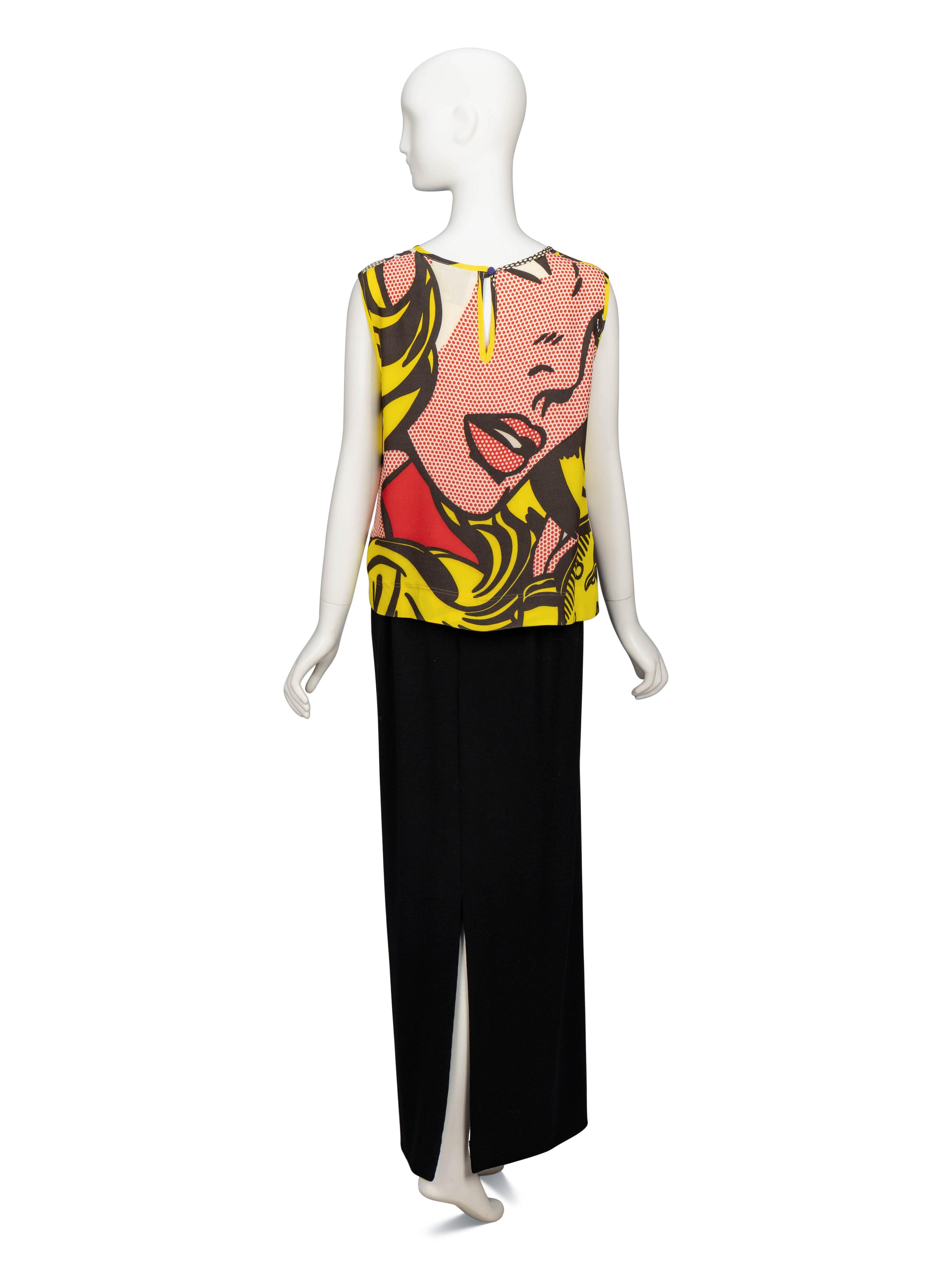 Moschino 'Lichtenstein' Blouse & Geoffrey Beene Skirt