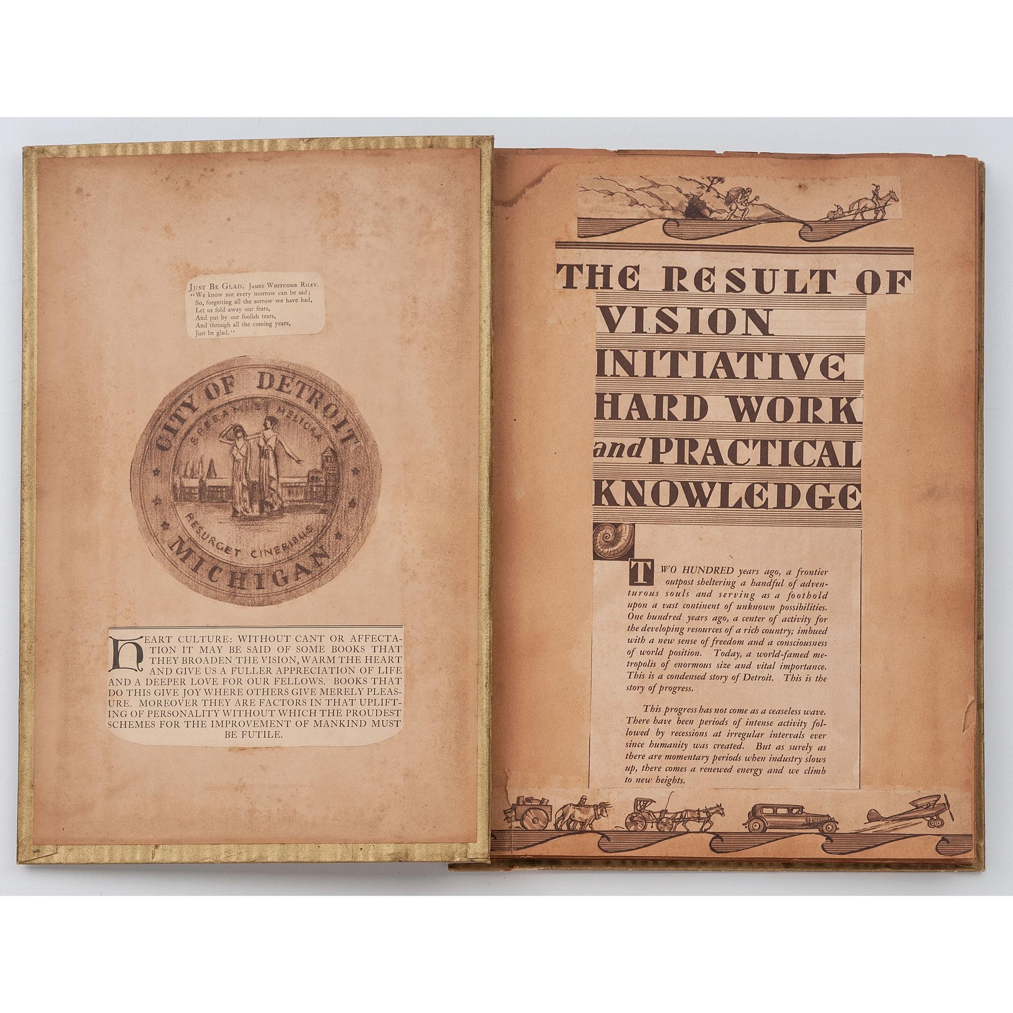 [PERIODICALS]. Commemorative scrapbook for the Detroit Free Press .