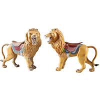 A Pair of Carousel Lions 52" W x 19" D x 44" H — France, Circa 1900