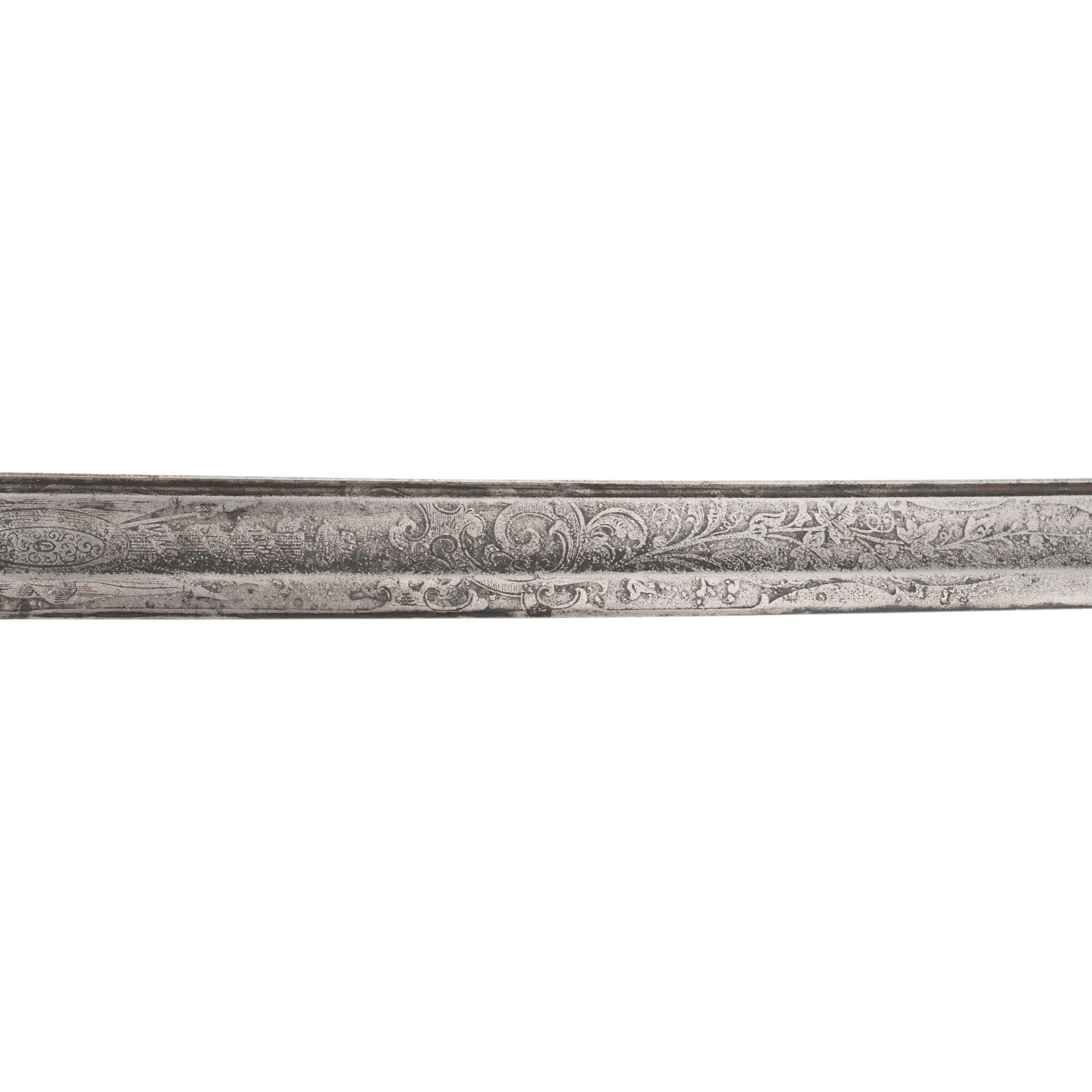 Schuyler, Hartley & Graham 1850 Foot Officers Sword of Capt. Charles Amory - 24th Mass Infantry - POW at The Crater