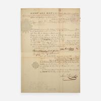 [Americana] [Dickinson College] Armstrong, John, Sr. Partially-Printed Document, signed