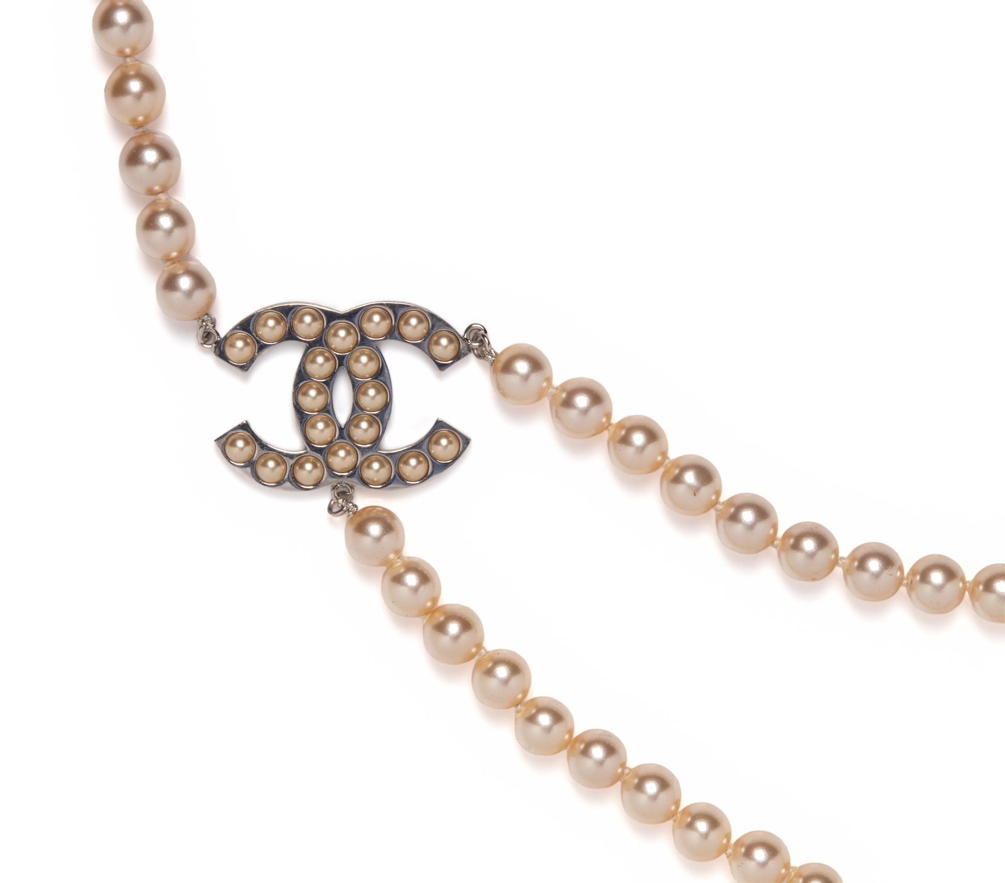 Chanel Double-Strand Faux Pearl Belt