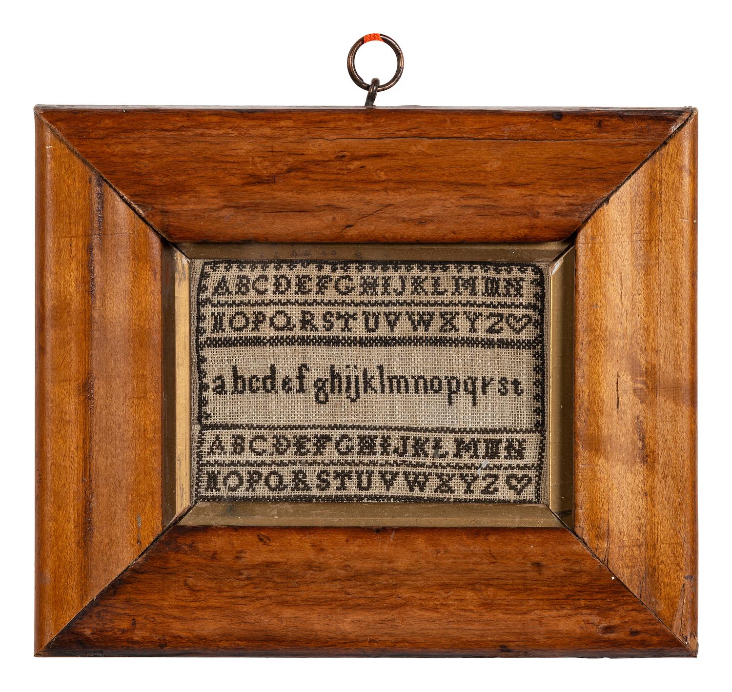 Six Needlework Embroidered Schoolgirl's Samplers