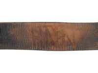 Civil War cartridge box sling with soldier's initials.