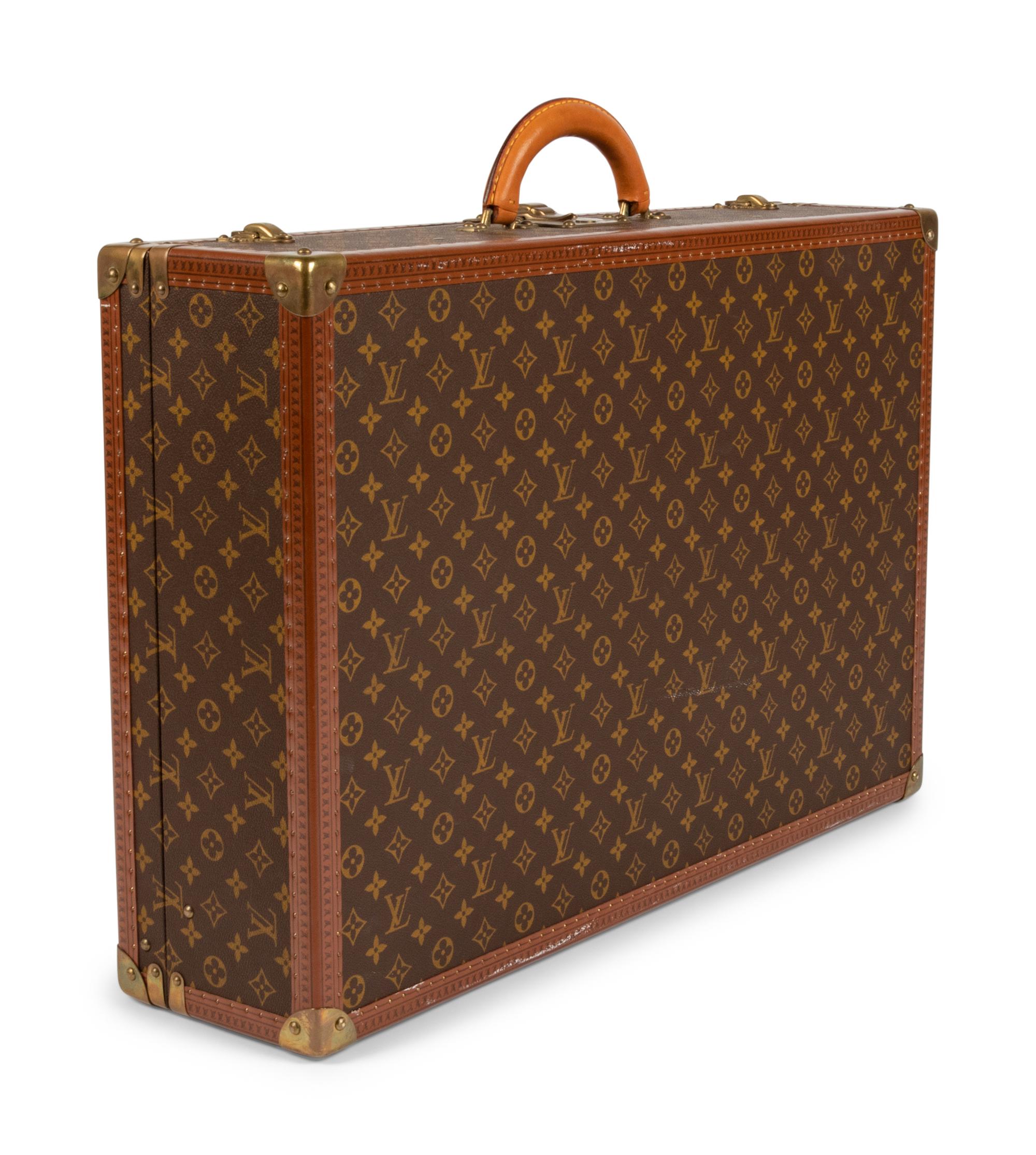 Louis Vuitton Alzer 60 Hard Side Suitcase in Monogram Canvas, Mid 20th Century