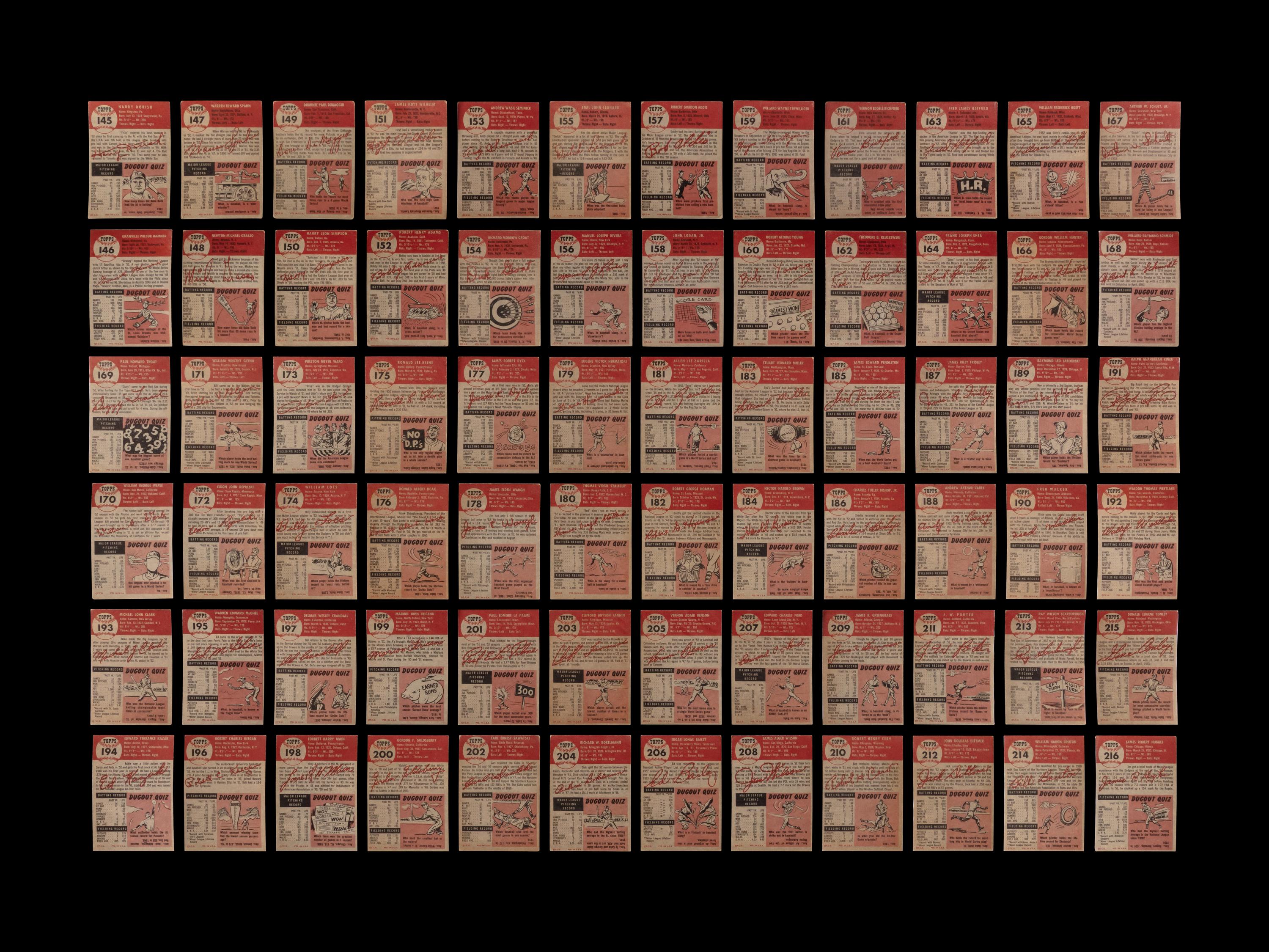 A Near Set of 1953 Topps Baseball Cards (269/274)