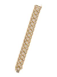 YELLOW GOLD AND DIAMOND BRACELET