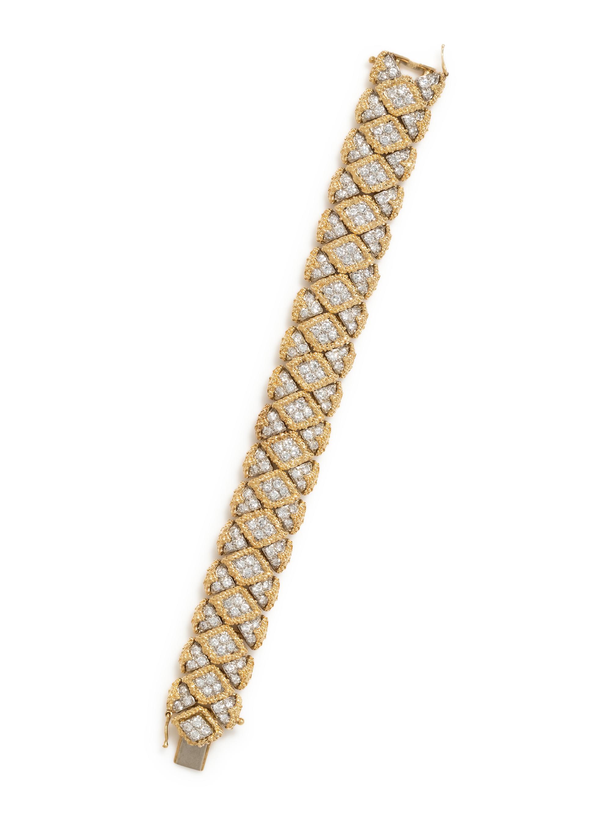 YELLOW GOLD AND DIAMOND BRACELET