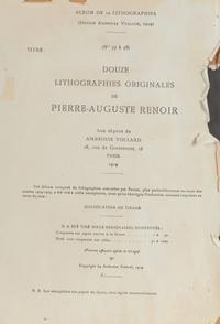Ambroise Vollard, ( from L'album des douze lithographies originales de Pierre-Auguste Renoir)