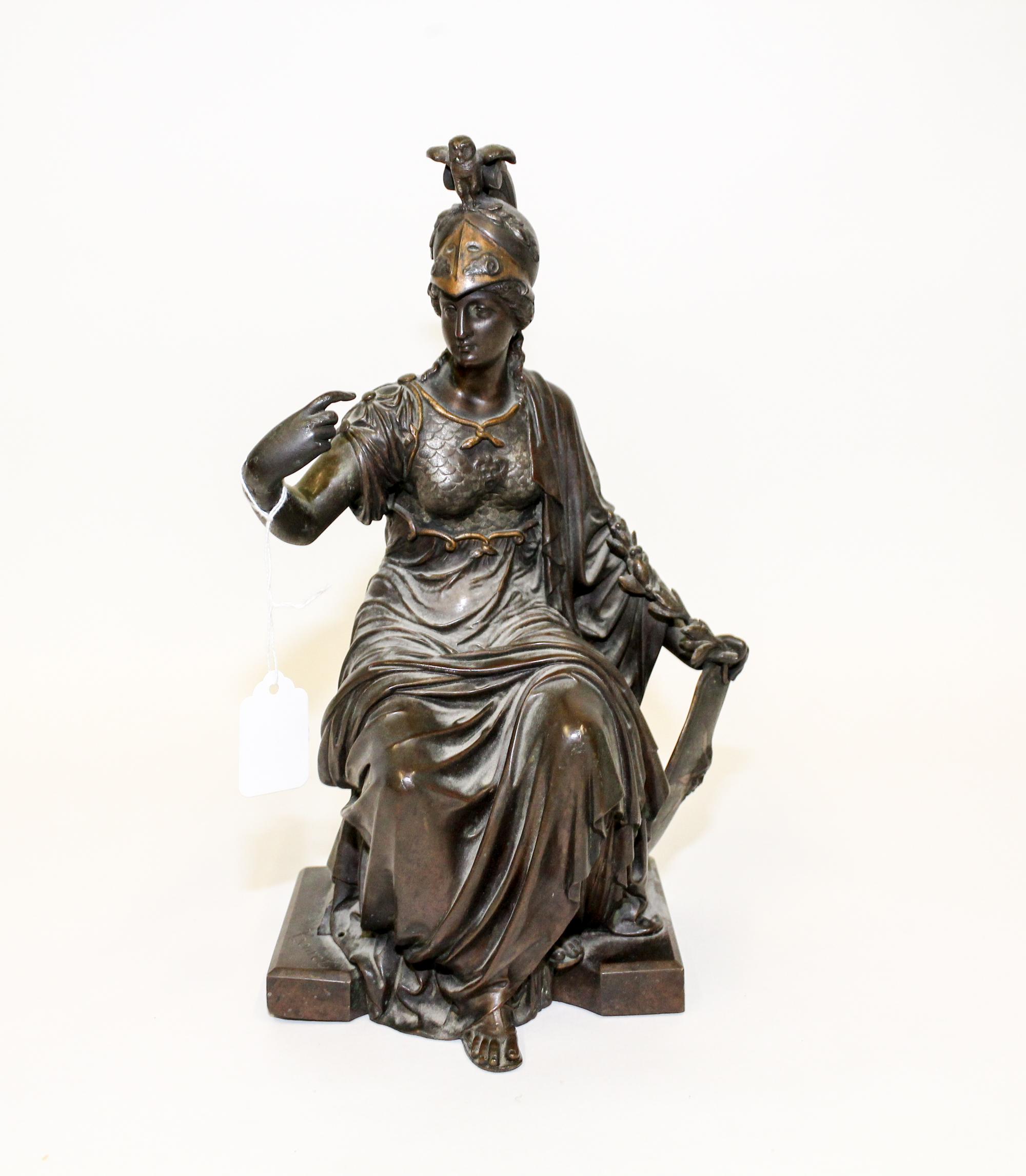 A Continental Bronze Figure, Bouret Height 12 inches. — 19TH/20TH CENTURY