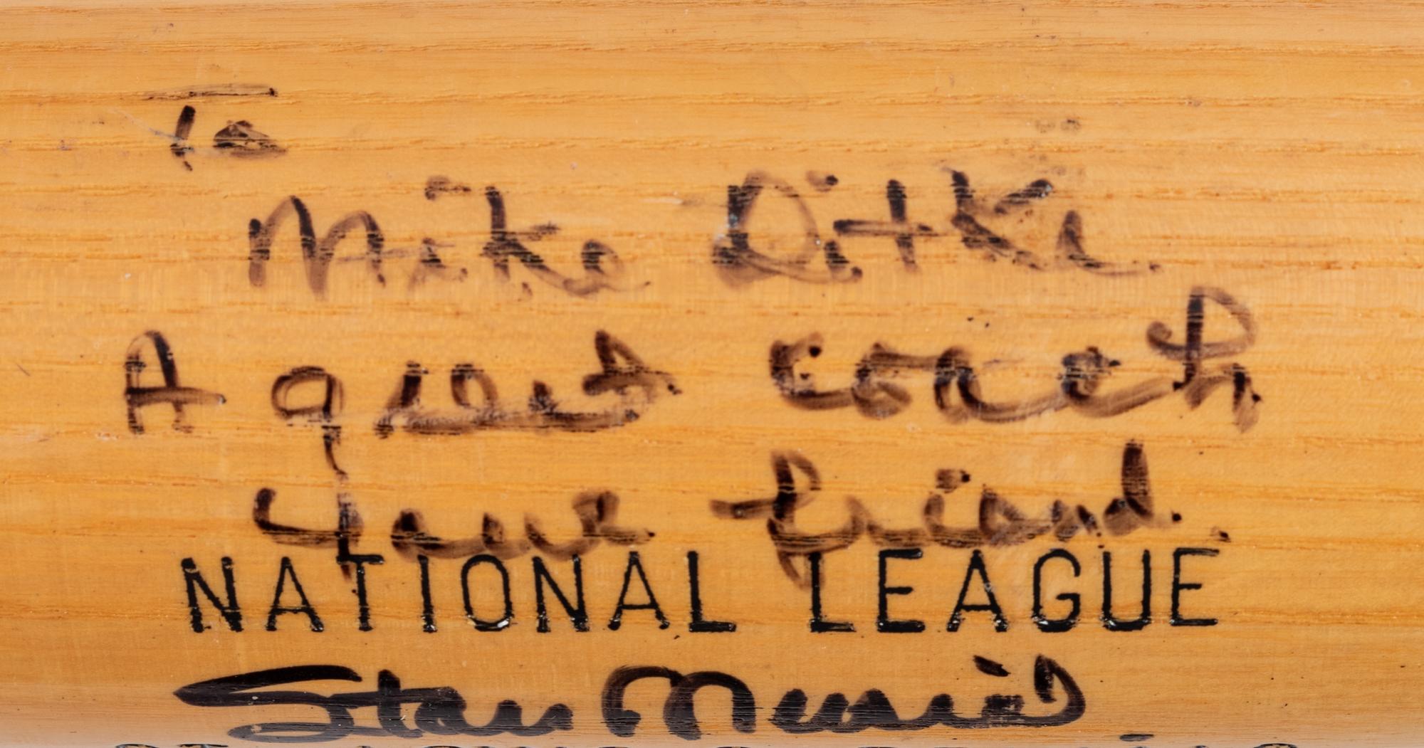 A Group of Stan Musial Signed Autograph Bats Gifted to Mike Ditka Formerly Displayed at Mike Ditka's Restaurant,