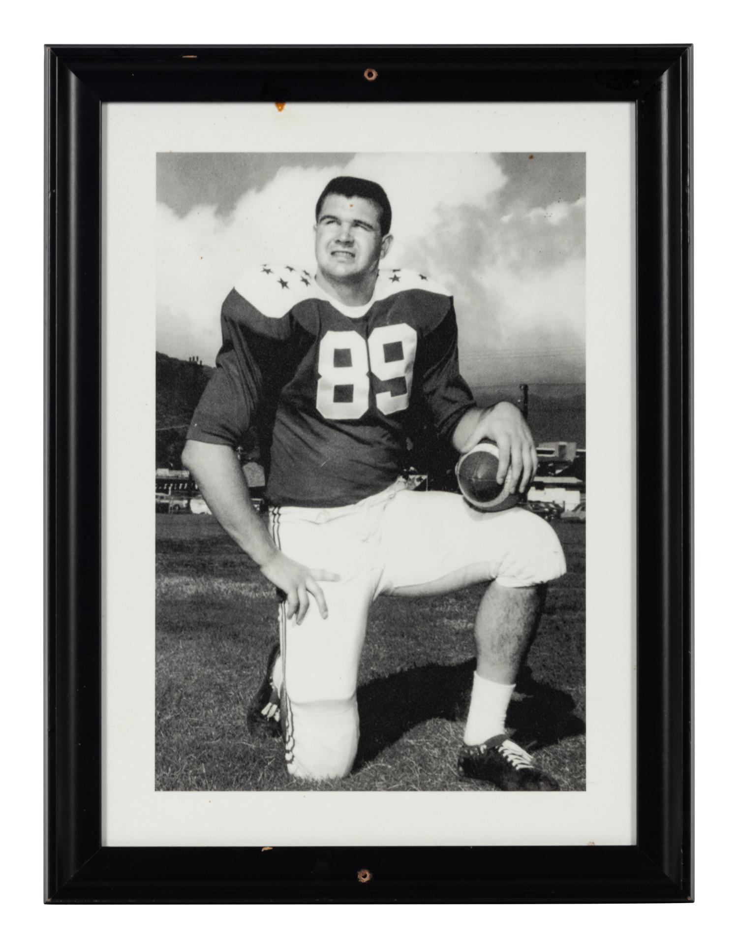 A Group of Seven Photographs Depicting Mike Ditka as a Player Formerly Displayed at Mike Ditka’s Restaurant