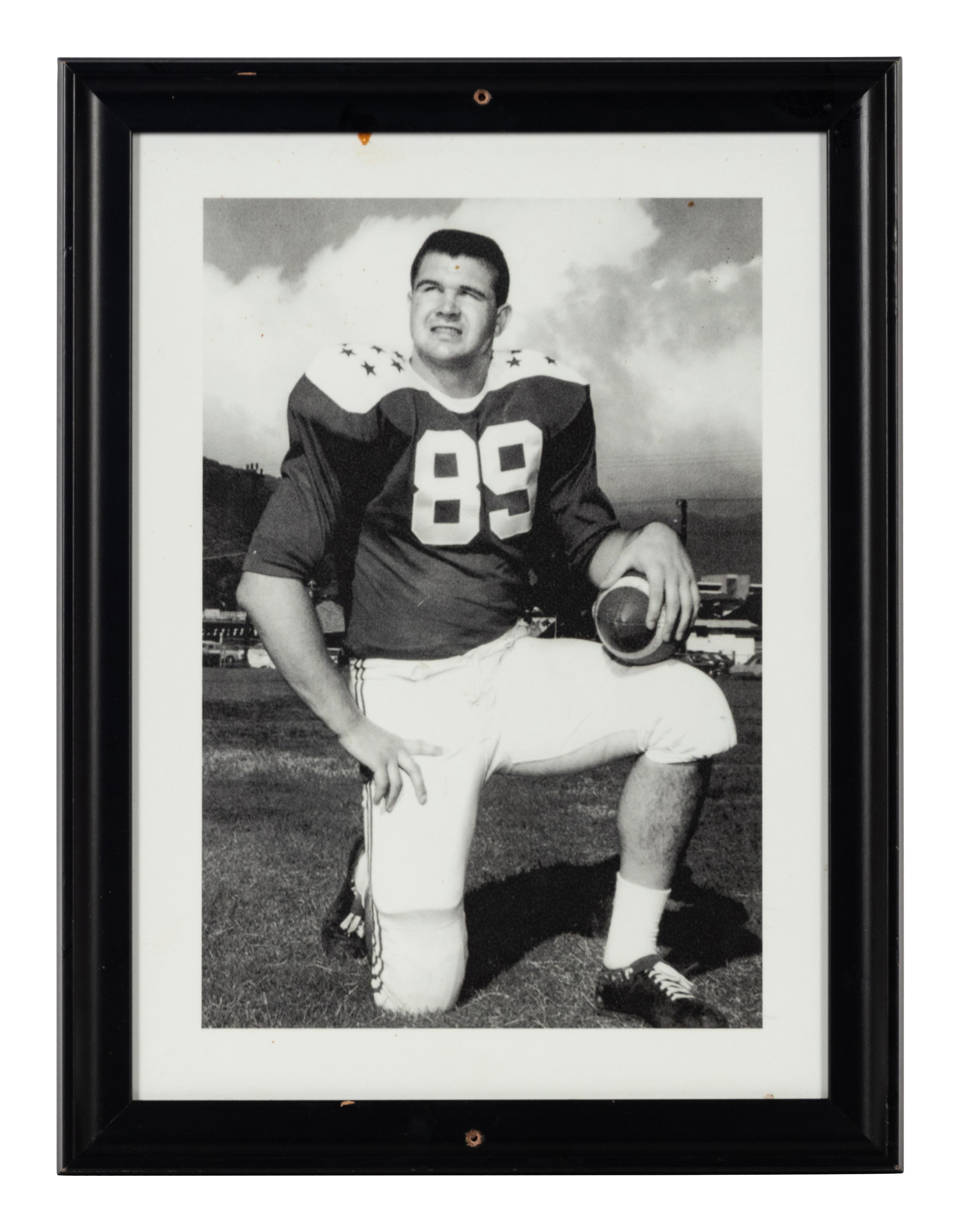 A Group of Seven Photographs Depicting Mike Ditka as a Player Formerly Displayed at Mike Ditka’s Restaurant