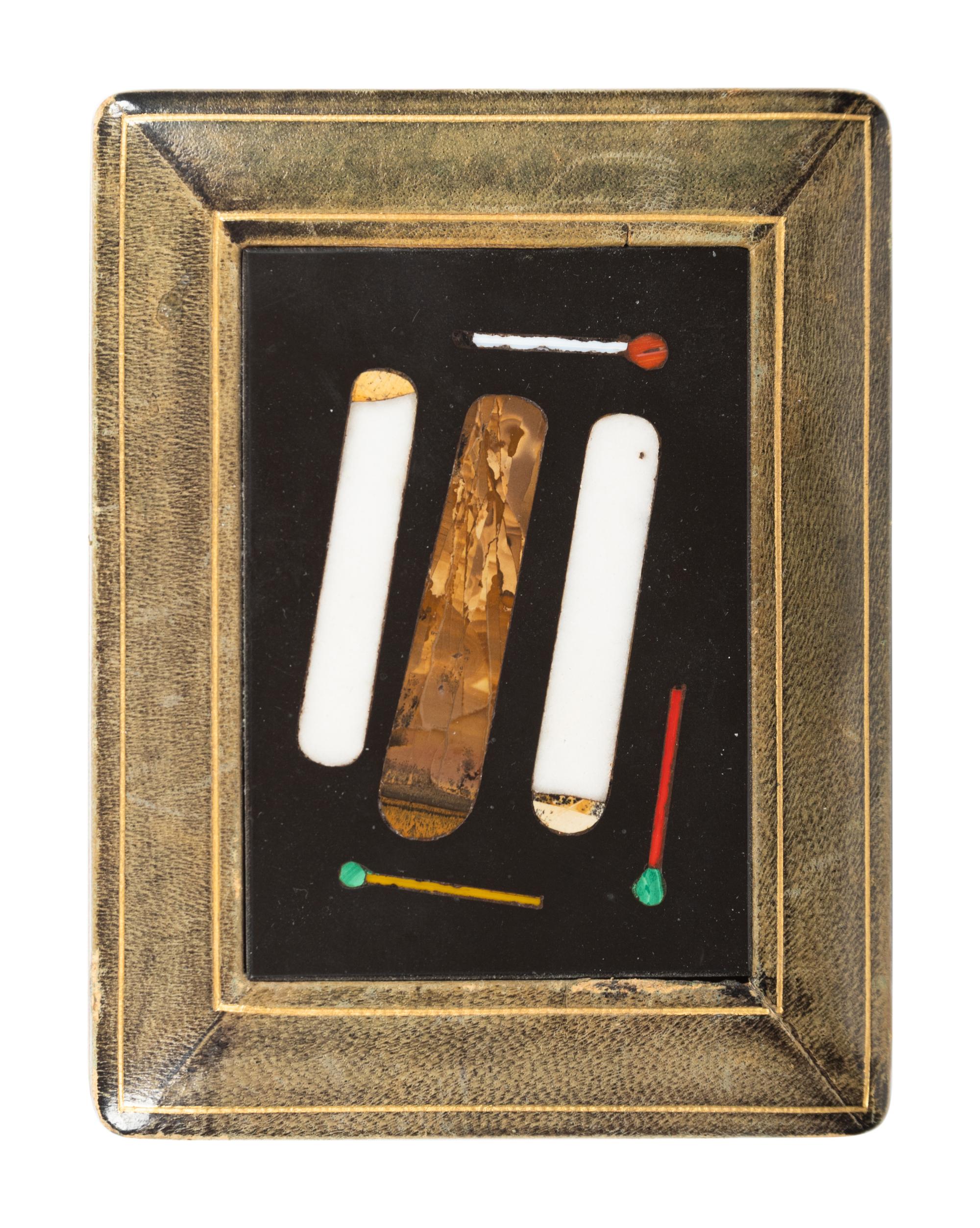 An Italian Pietra Dura-Mounted Cigar Box
