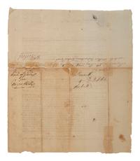 [SLAVERY & ABOLITION]. Partly printed bill of sale for enslaved man Will. [Fairfax County, VA], 5 January 1789.