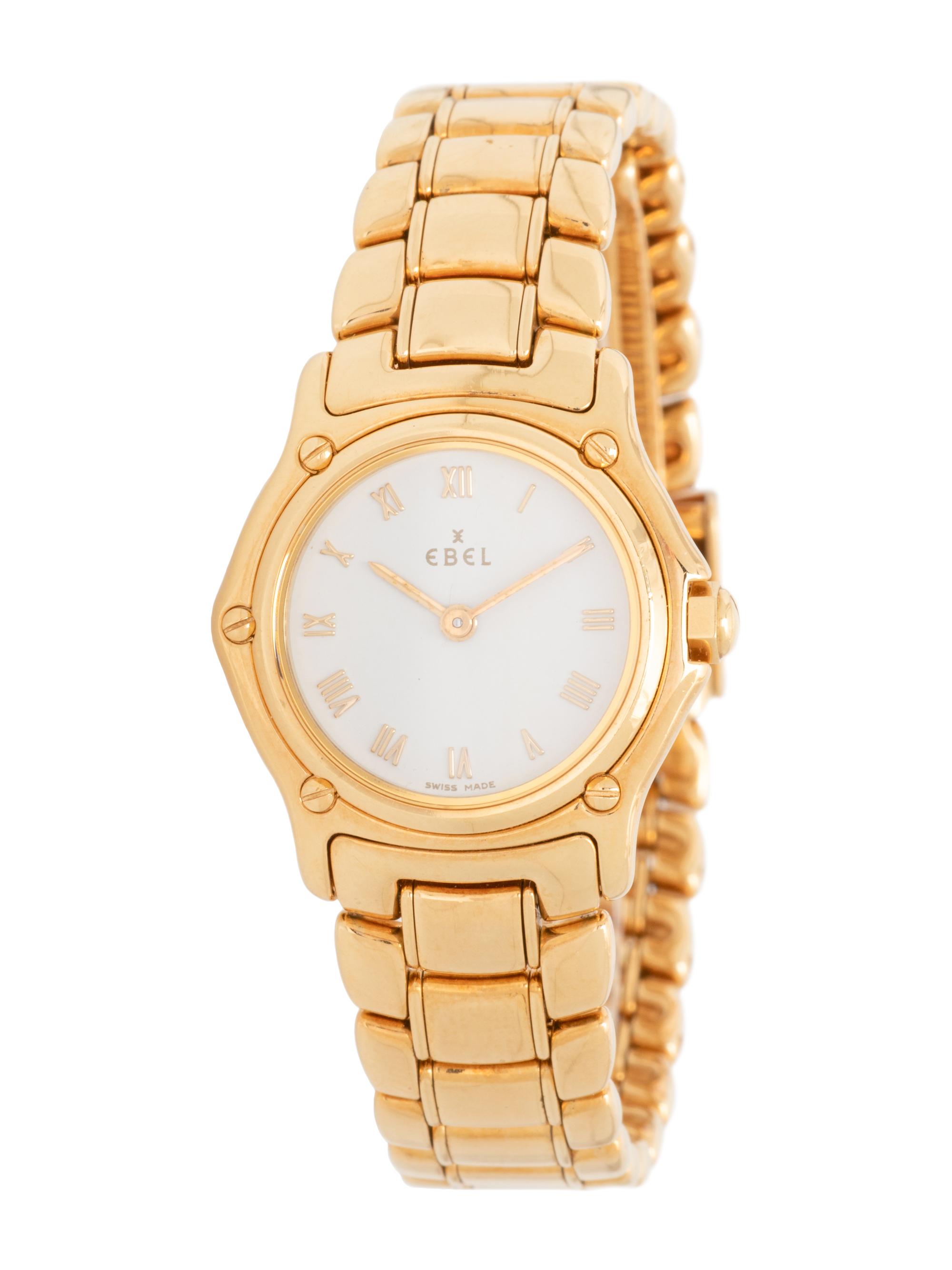 EBEL, 18K YELLOW GOLD 'SPORT CLASSIQUE' WATCH