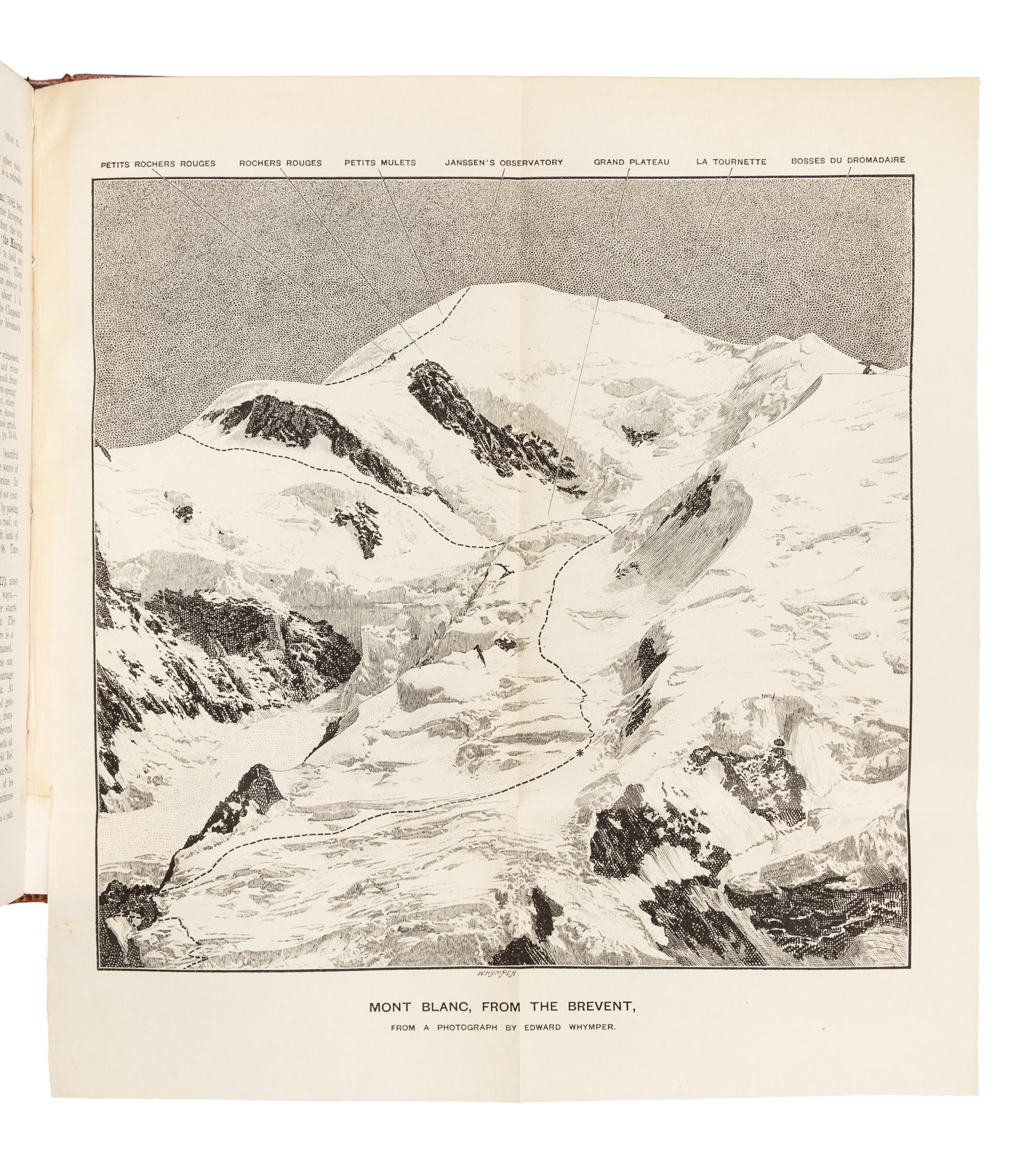 WHYMPER, Edward (1840-1911). Chamonix and the range of Mont Blanc. A Guide... London: John Murray, 1896.