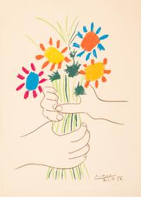 After Pablo Picasso, (Spanish, 1881-1973), Bouquet of Peace and Bouquet of Peace