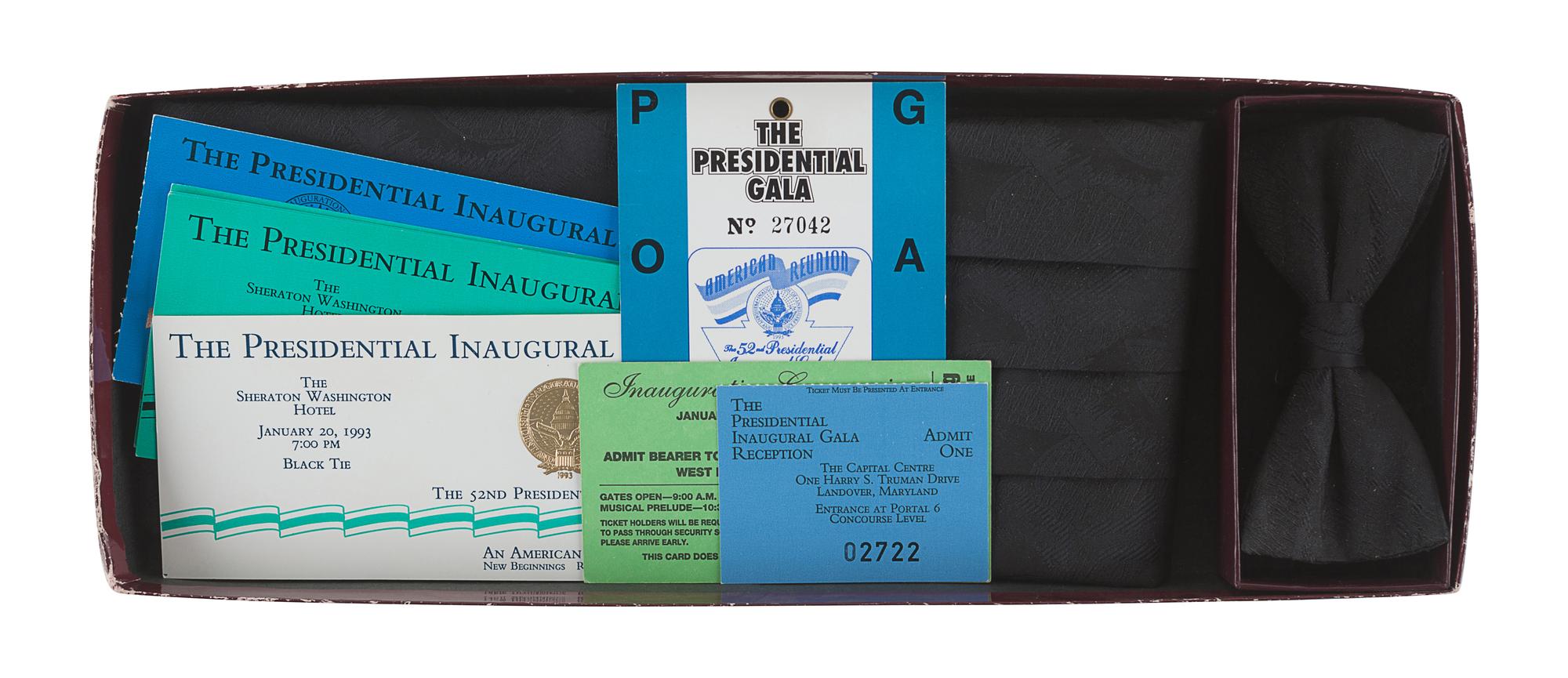 [CHICAGO] -- [DALEY, Richard M. (b.1942)]. -- [CLINTON - 52nd PRESIDENTIAL INAUGURATION]. A group of personal effects and tickets, comprising: