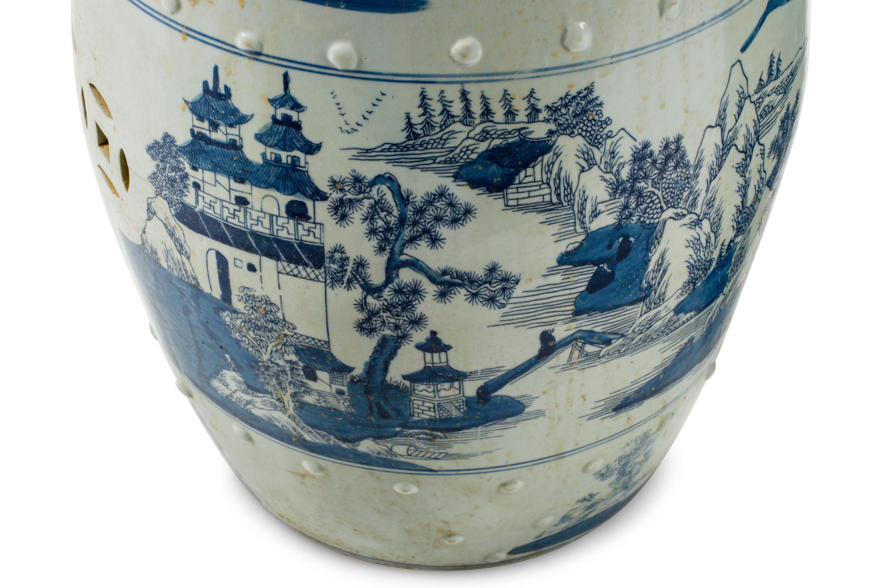 A Pair of Chinese Porcelain Garden Seats