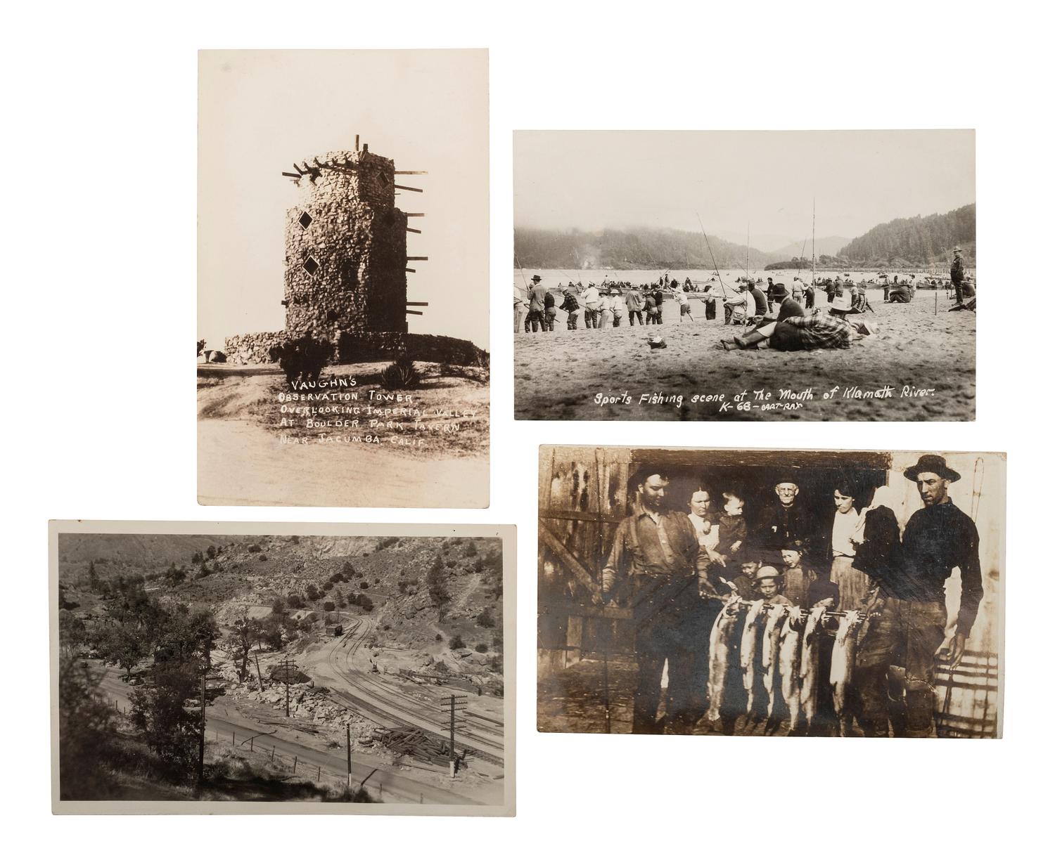 [WESTERN AMERICANA]. A group of 123 RPPCs & photographs of rural California.