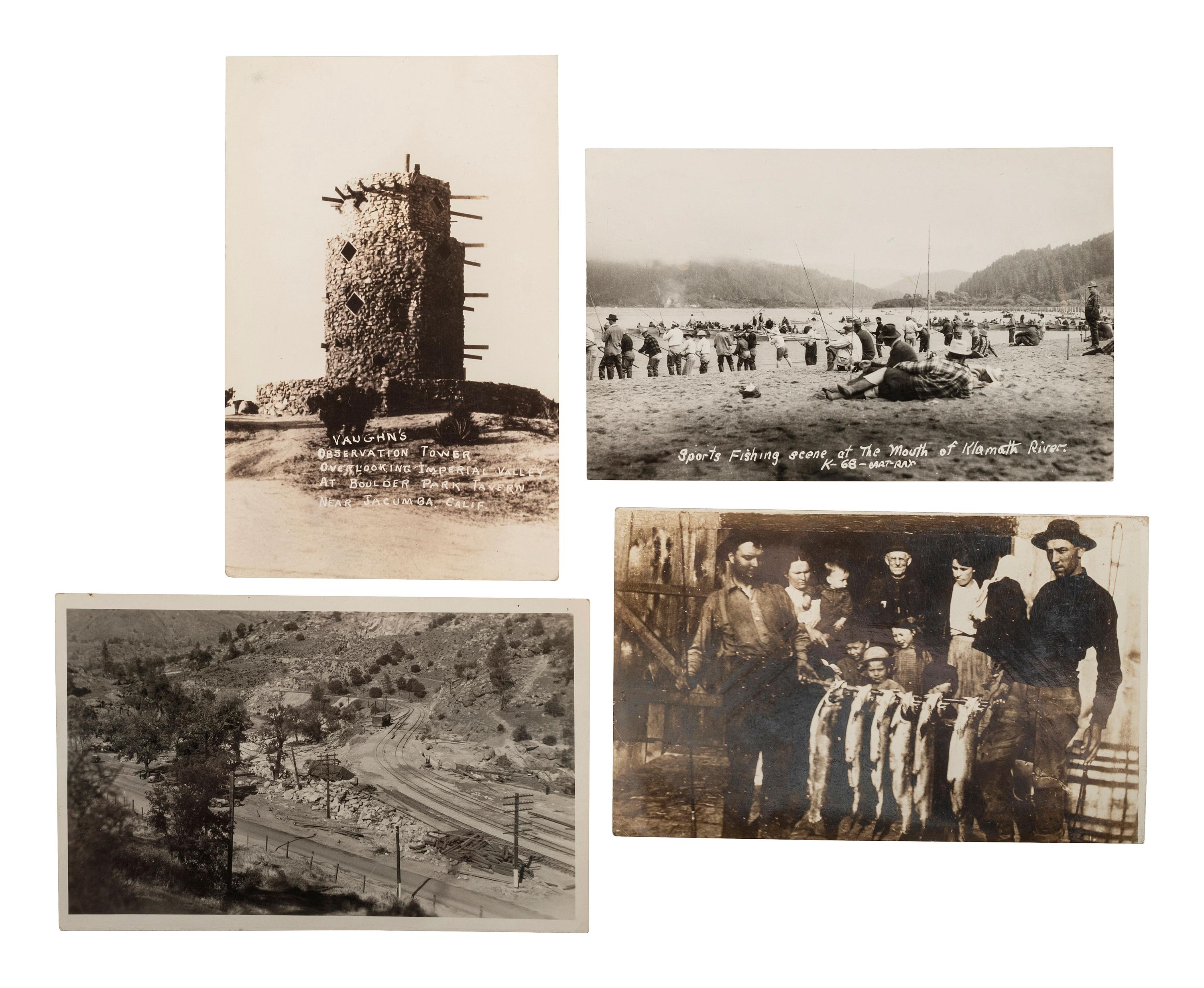 [WESTERN AMERICANA]. A group of 123 RPPCs & photographs of rural California.