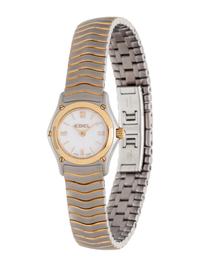 EBEL, STAINLESS STEEL, 18K YELLOW GOLD AND DIAMOND 'BELUGA' WRISTWATCH